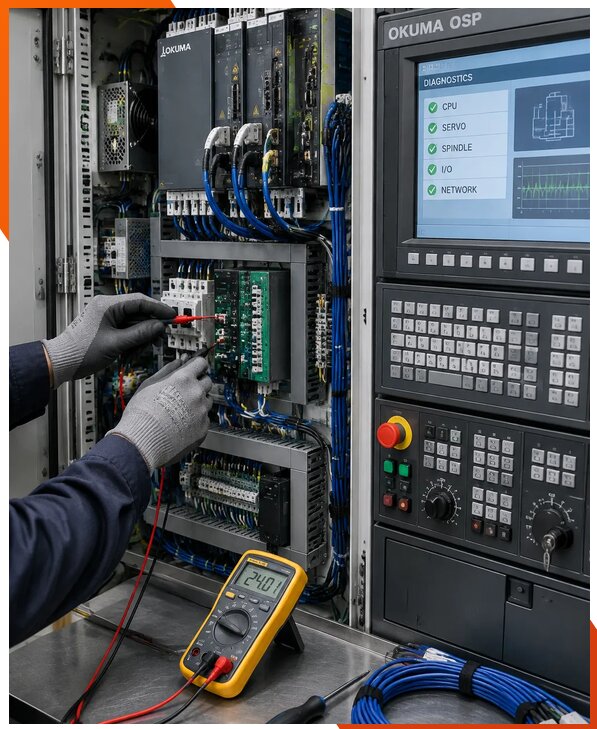 Ремонт систем ЧПУ Okuma OSP в Минусинске
